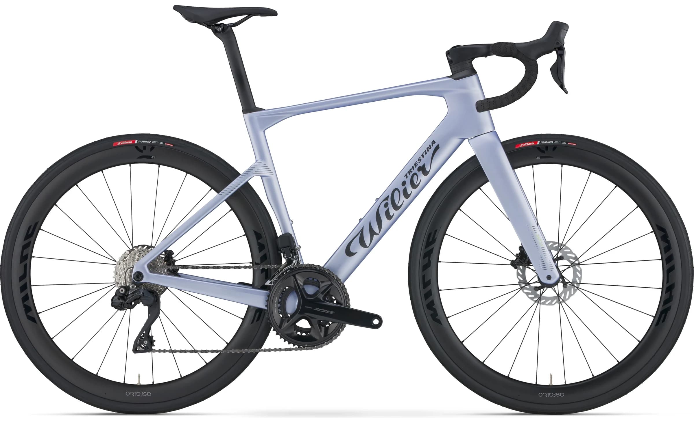 Rapida en G47 Dusk Grey, de perfil, en estudio.